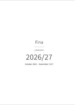 Cover without a photo: Fina, Logbook 2026/27